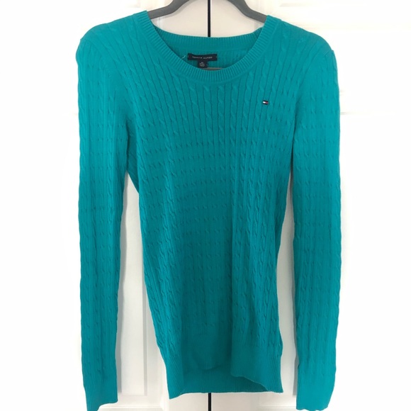 Tommy Hilfiger teal sweater - Picture 5 of 6